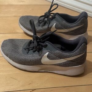 Nike Grey and White Sneakers